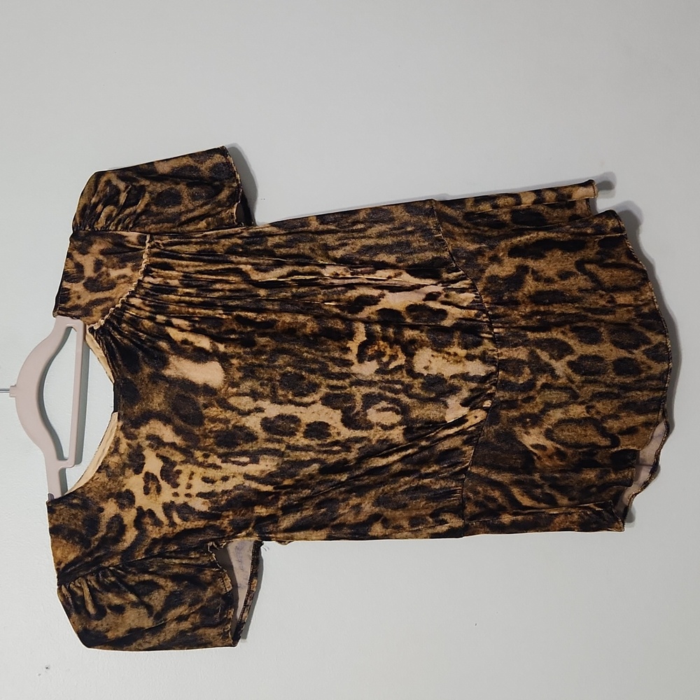 Black Dahlia leopard prin blouse